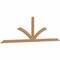 Ekena Millwork Richland Timber Gable Bracket, Western Red Cedar, 108"W x 31 1/2"H x 1 1/2"D x 3 1/2"F, 7/12 Pitch GBW108X31X0204RIC00SWR - alternate 5